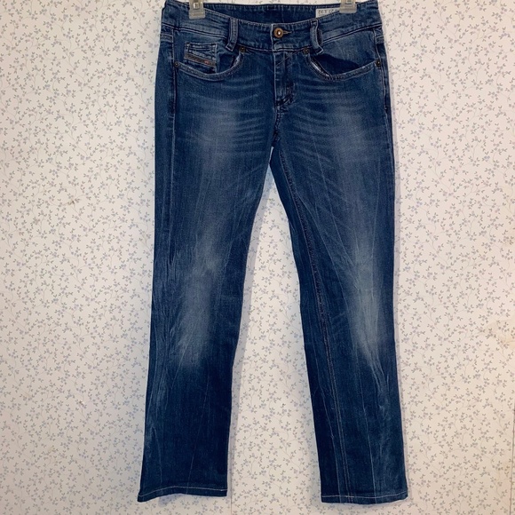 Diesel  27” Waist x 32” Inseam  Louvely Slim-Bootcut  Mid Wash  Denim Jean - Picture 2 of 14